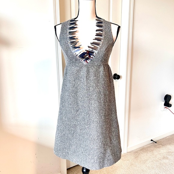NWT ANNA SUI For Target Tweed Halter A-Line Dress—SZ. XS - Picture 3 of 17